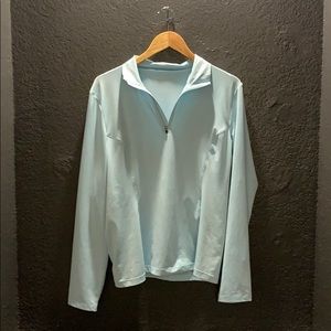Athleta lightweight long sleeved zip top size XL